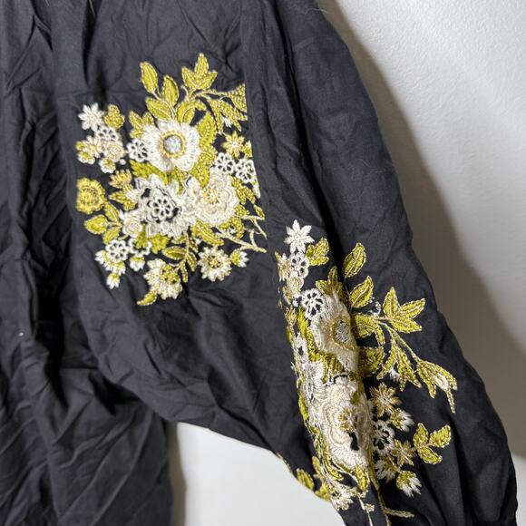 KHAADI Floral Embroidered Cambric Raglan Top Kurta Dress Womens 12 - Picture 10 of 12